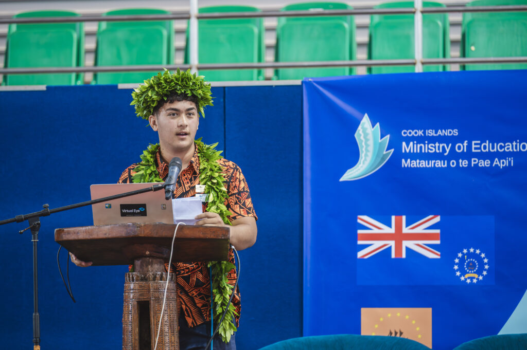 Ezekiela Tuatea Tatuava-Enjoy A voice from students at education indigenous symposium cook islands
